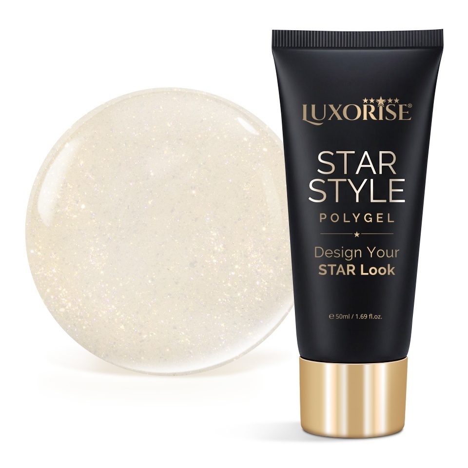 Polygel LUXORISE STAR STYLE - STAR VIBE Collection, Sunlit Pearls, 50ml