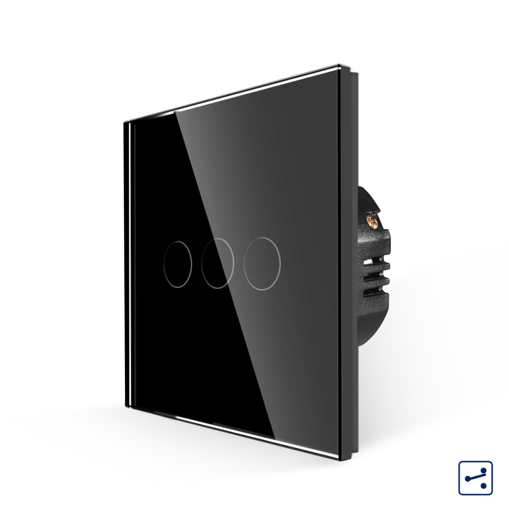 Intrerupator Triplu Touch Sticla LUXION - imagine 4