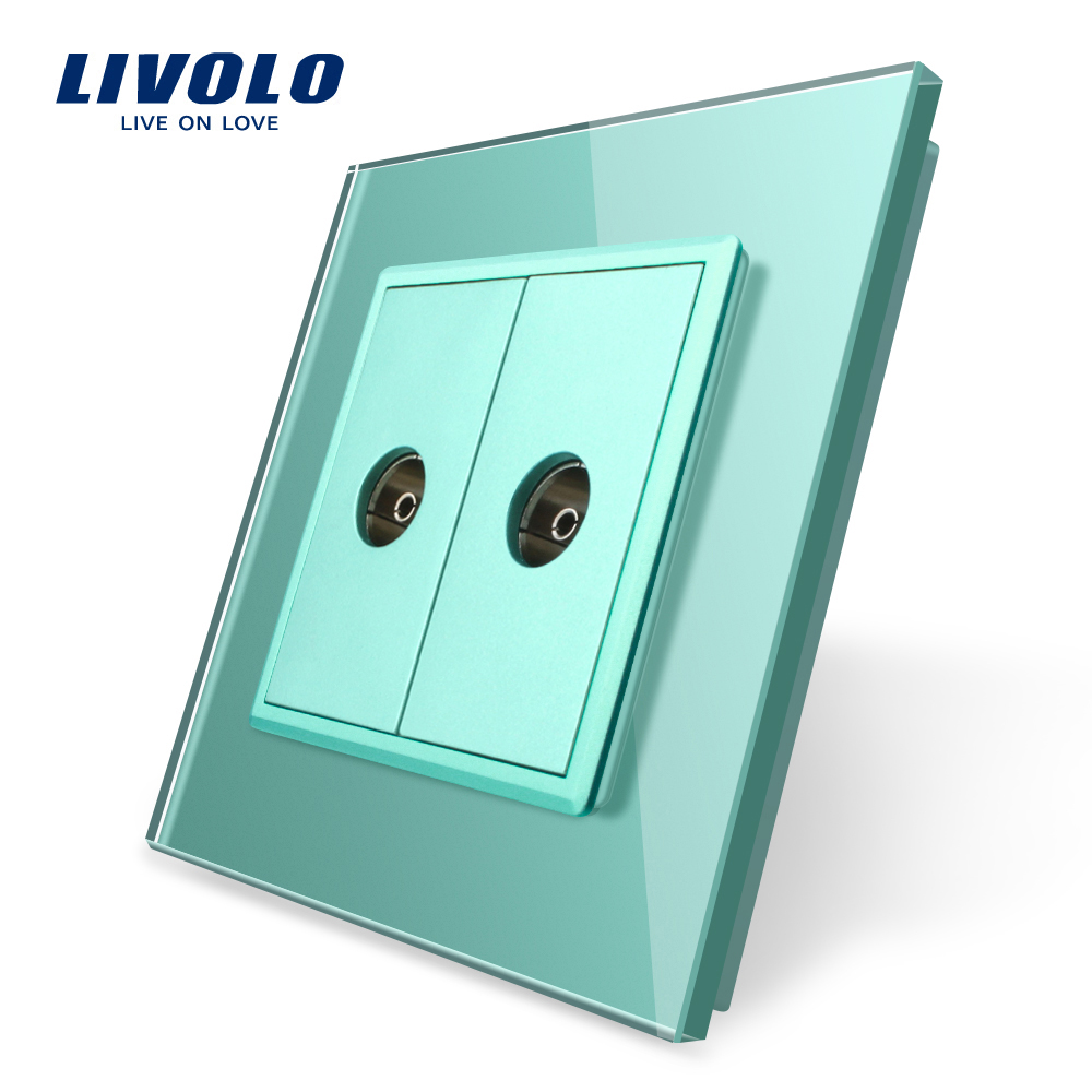 Priză TV Dublă Livolo cu Ramă Sticlă - imagine 9