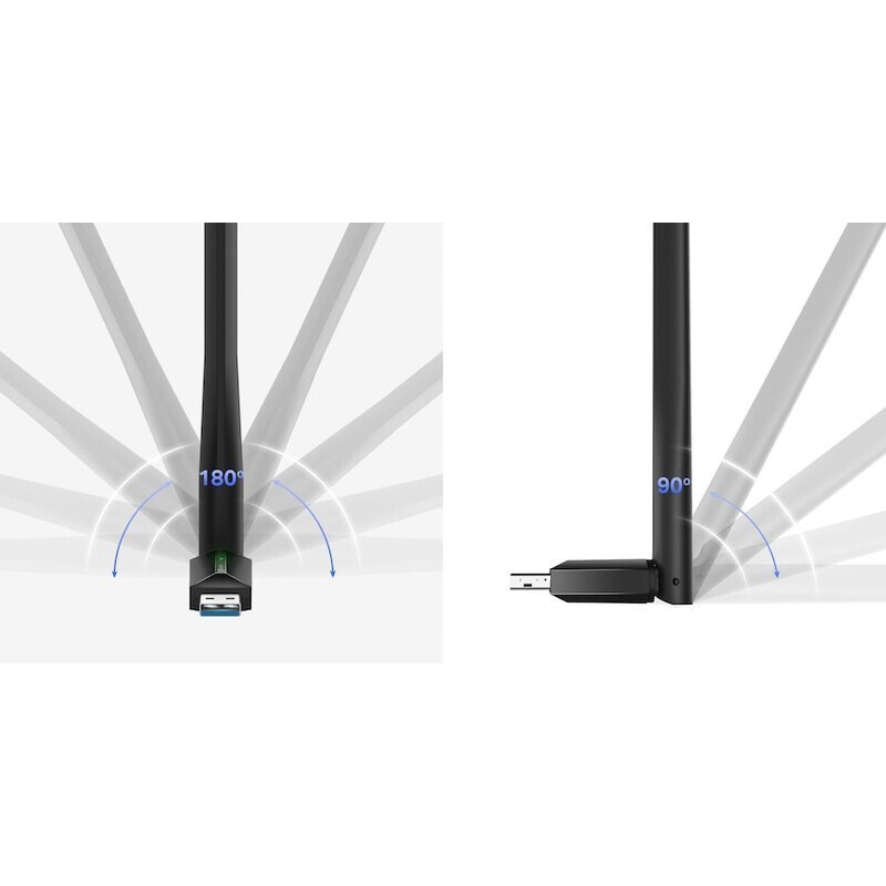 Adaptor Wireless TP-Link Archer T3U Plus AC1300 USB Dual-Band - imagine 2