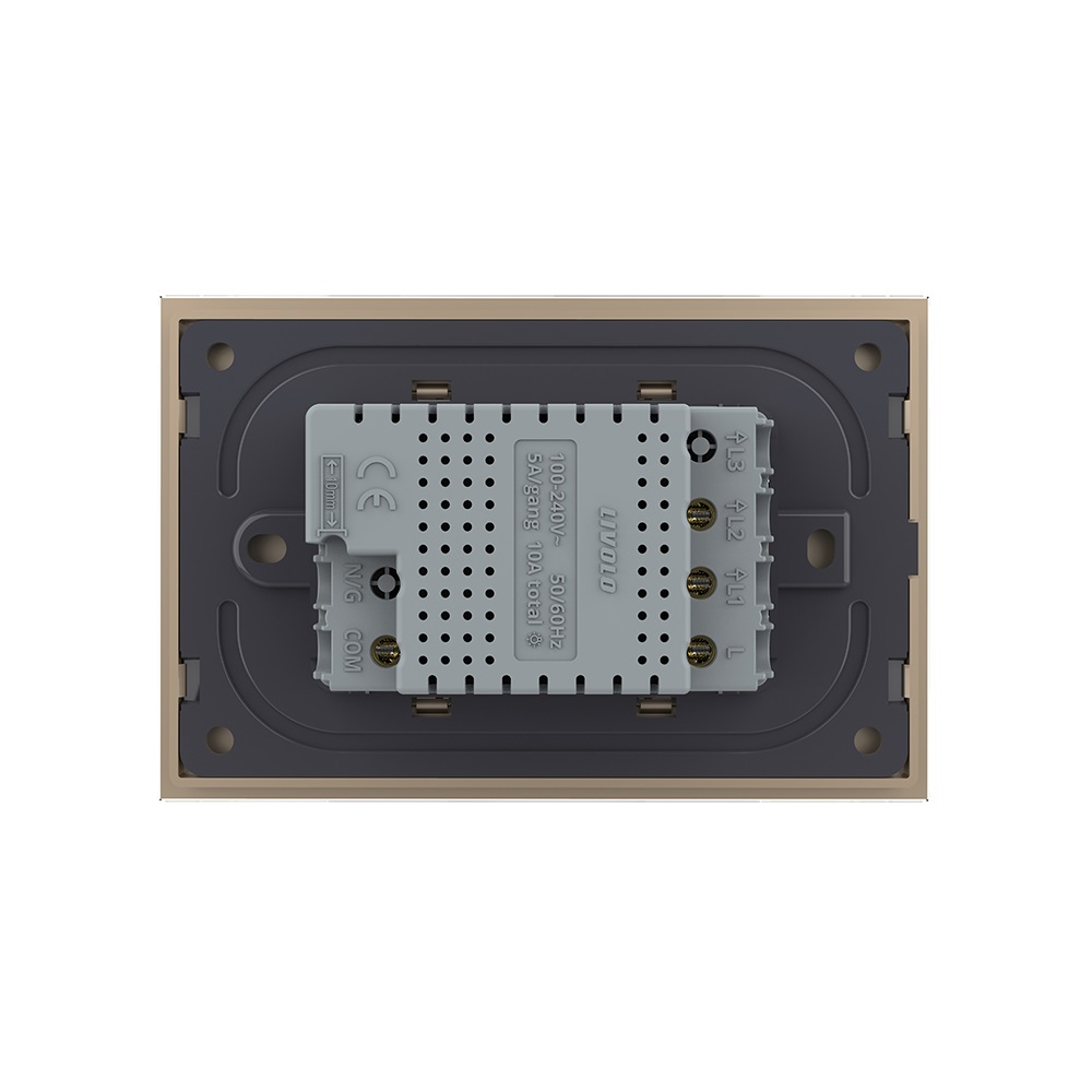 Intrerupator Touch Dublu Livolo, Rama Sticla, Standard Italian - imagine 12
