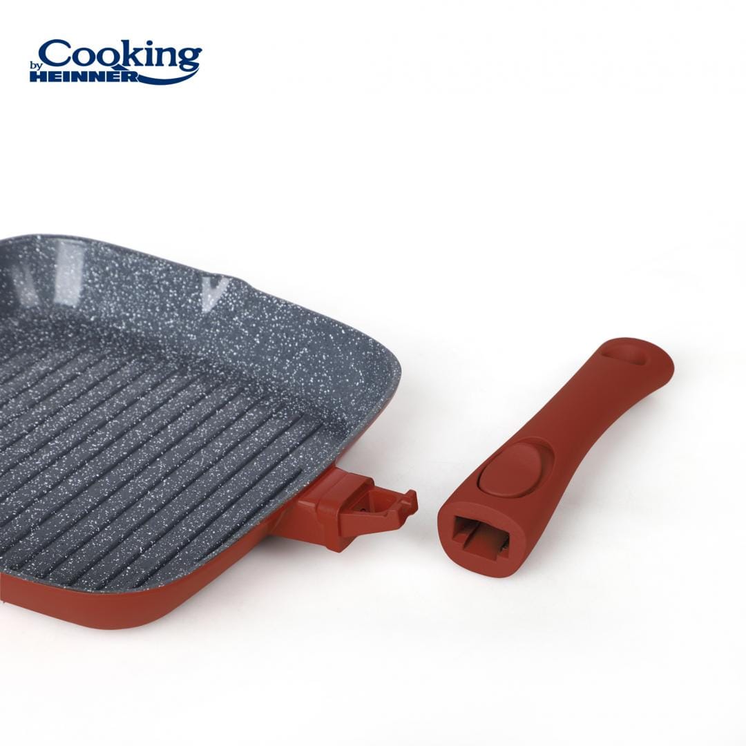 Tigaie Grill Heinner Calabria 24cm Aluminiu Turnat cu Capac - imagine 11