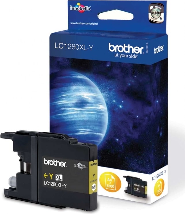 Cartus Cerneala Brother LC1280XLY Galben Original 1200 pagini