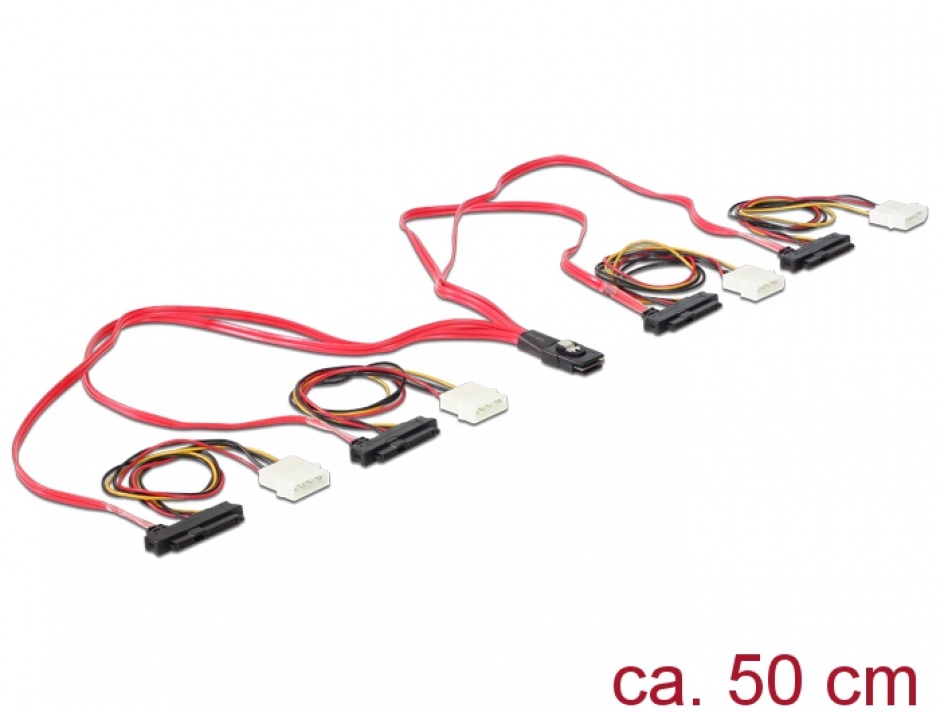 Cablu Mini SAS Delock 83059, 0.5m
