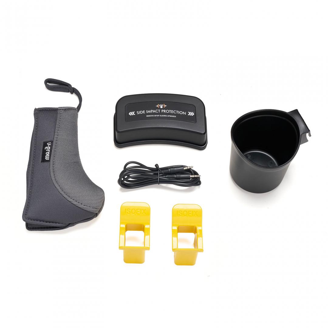 Scaun Auto U-GROW Goldfix Plus Isofix Gri Bluetooth - imagine 6