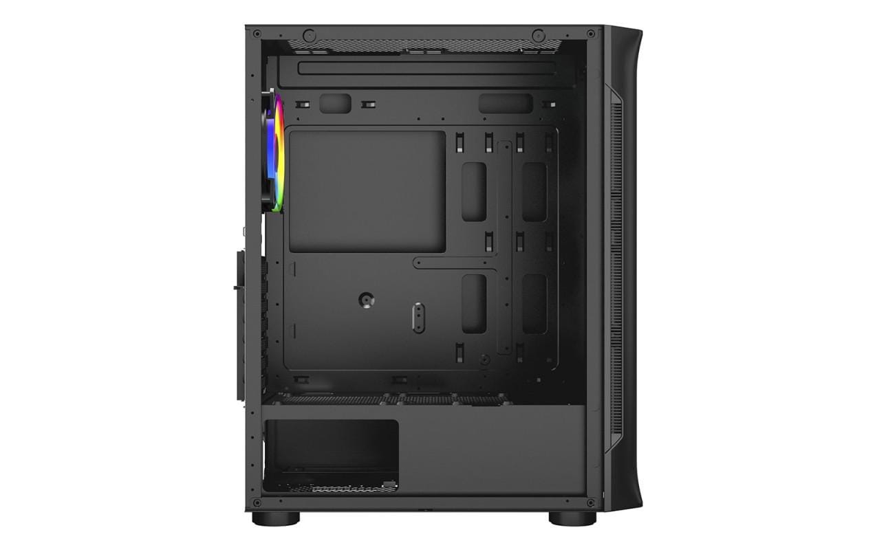 Carcasa Spacer SHIELD Mid Tower Gaming ARGB - Negru - imagine 6
