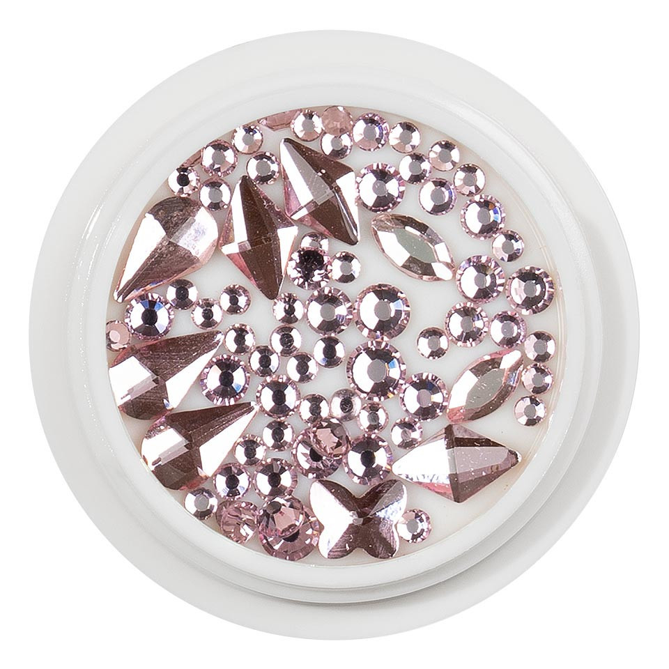 Cristale Unghii LUXORISE Light Rose pentru Manichiura Spectaculoasa