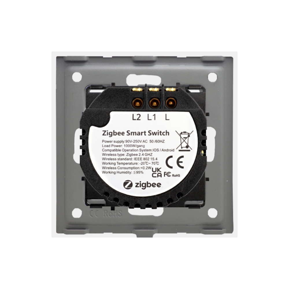 Intrerupator Dublu Touch Sticla ZigBee Smart Home - imagine 12