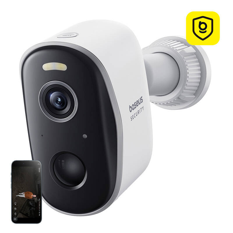 Cameră Exterior Baseus N1 Alb, 2K, 210 Zile - imagine 3
