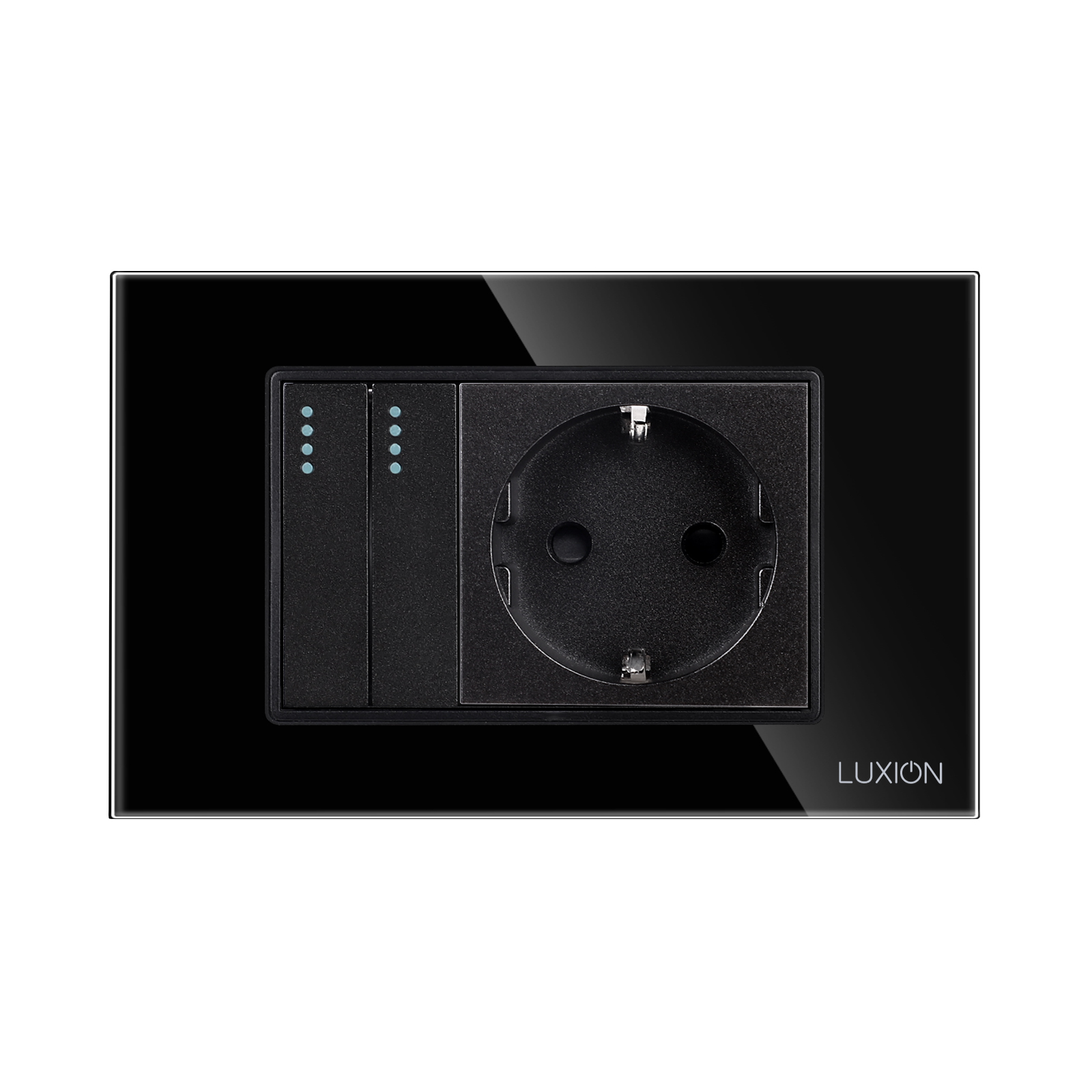 Intrerupator Dublu + Priza Sticla Luxion - imagine 6