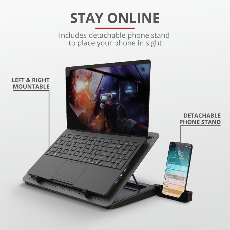 Stand Cooler Laptop Trust GXT 1125 Quno cu 5 Ventilatoare - imagine 6
