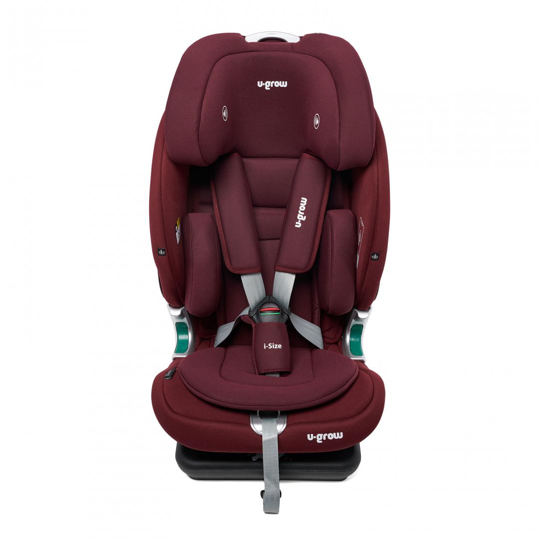Scaun Auto I-Size Goldfix Plus Isofix 76-150cm Bluetooth Rosu - imagine 2