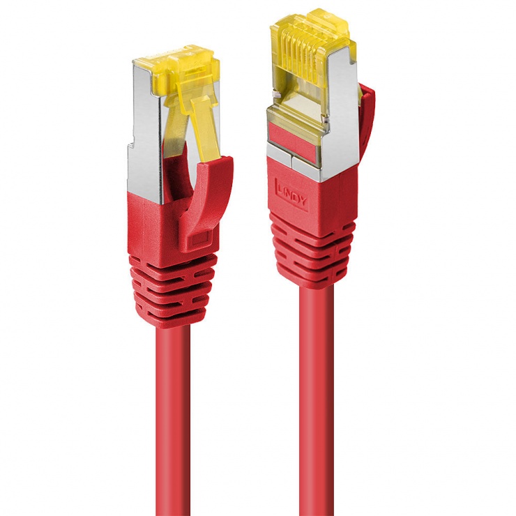 Cablu Lindy Cat.7 S/FTP 10m Rosu, 600MHz