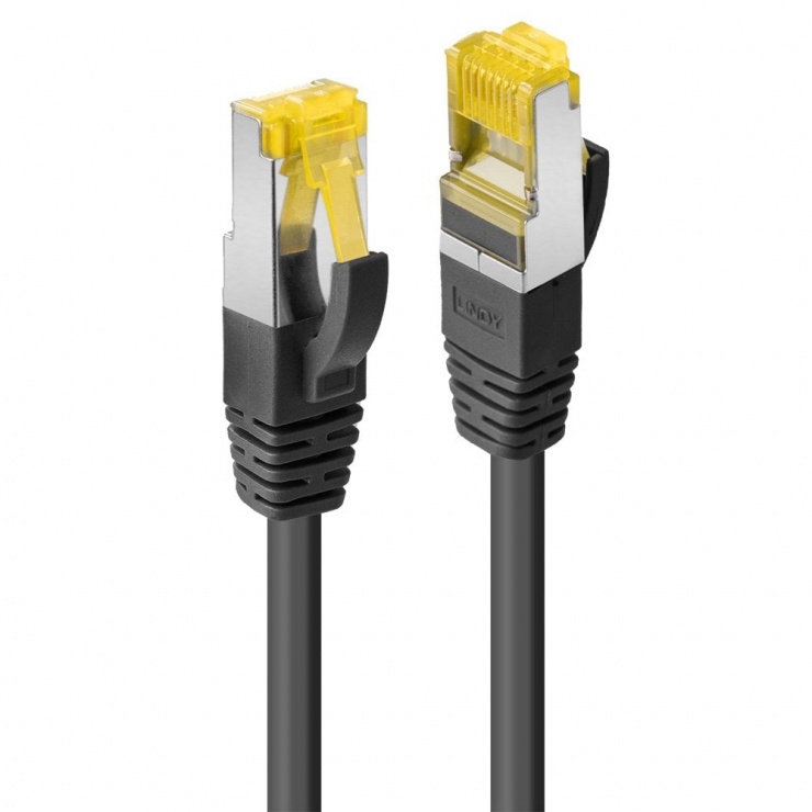 Cablu Lindy Cat.7 S/FTP 2m, Negru, 600MHz