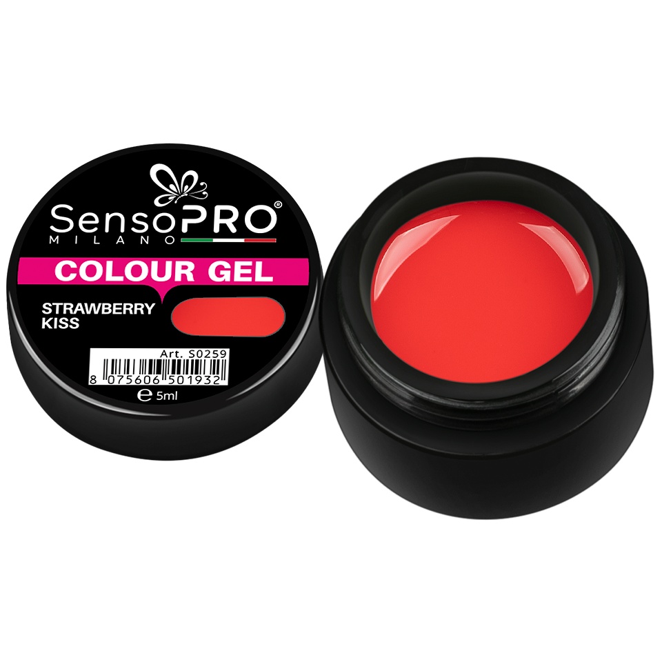Gel UV Strawberry Kiss SensoPRO - Acoperire Premium