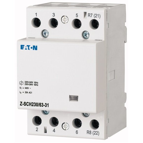 Contactor Modular Eaton 63A 230V, Sina 3NO+1NC
