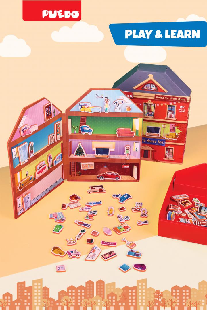 Joc Magnetic Construiește-ți Casa | Generic - Creativitate și - imagine 7