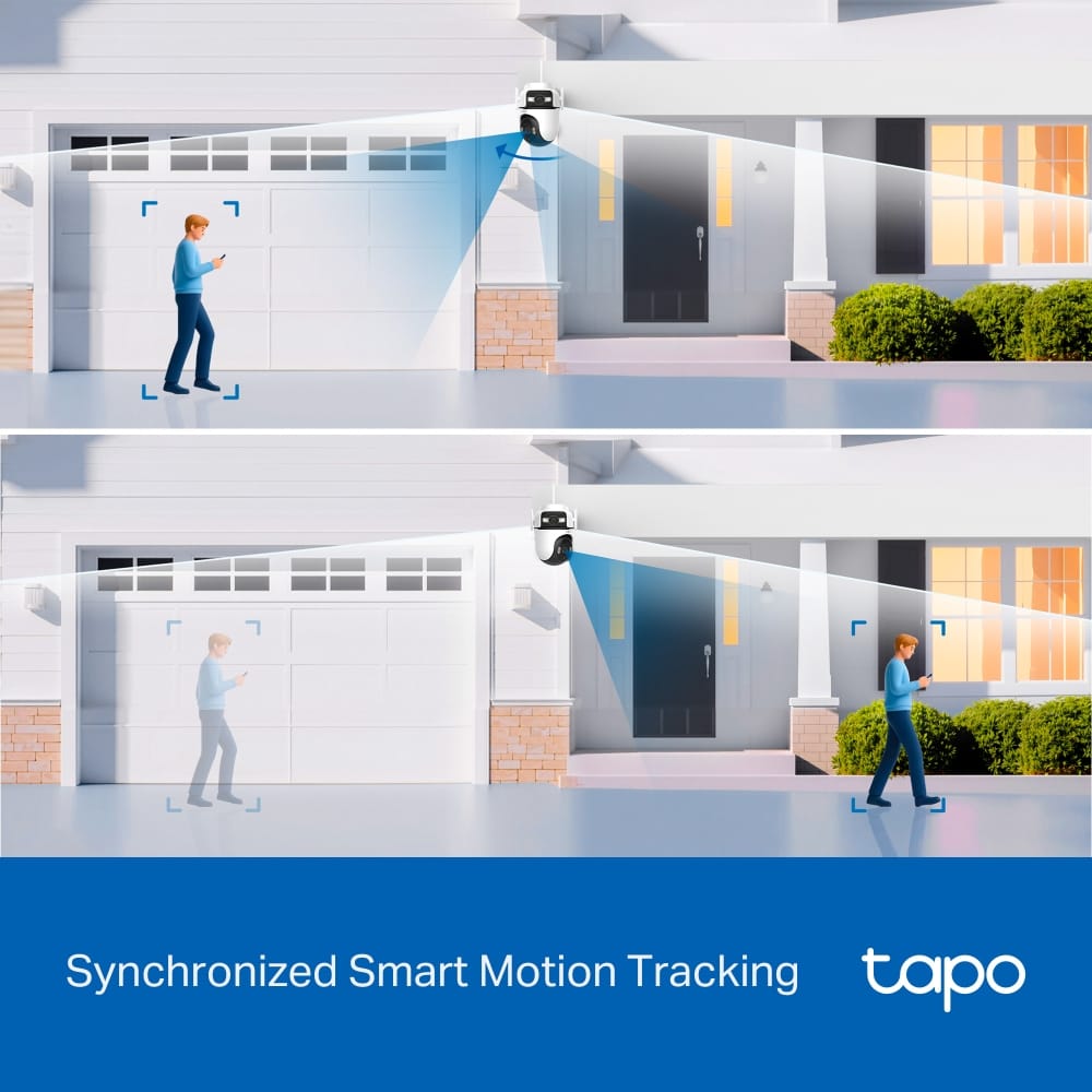 Cameră TP-LINK Tapo C545D Exterior Obiectiv Dual 2K Pan/Tilt - imagine 16