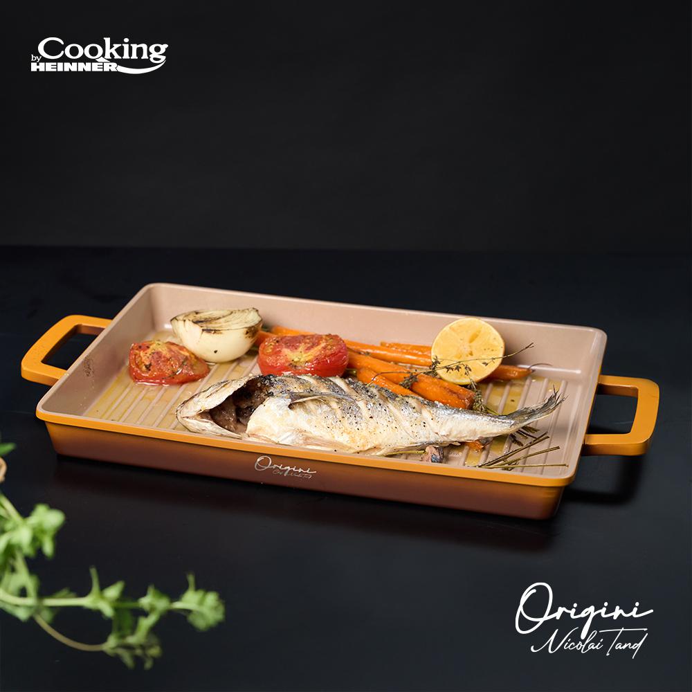 Tavă Grătar Heinner Nicolai 36x26cm Aluminiu Turnat Origini - imagine 6