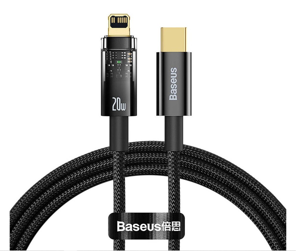 Cablu Baseus Explorer USB-C la Lightning 2m, 20W