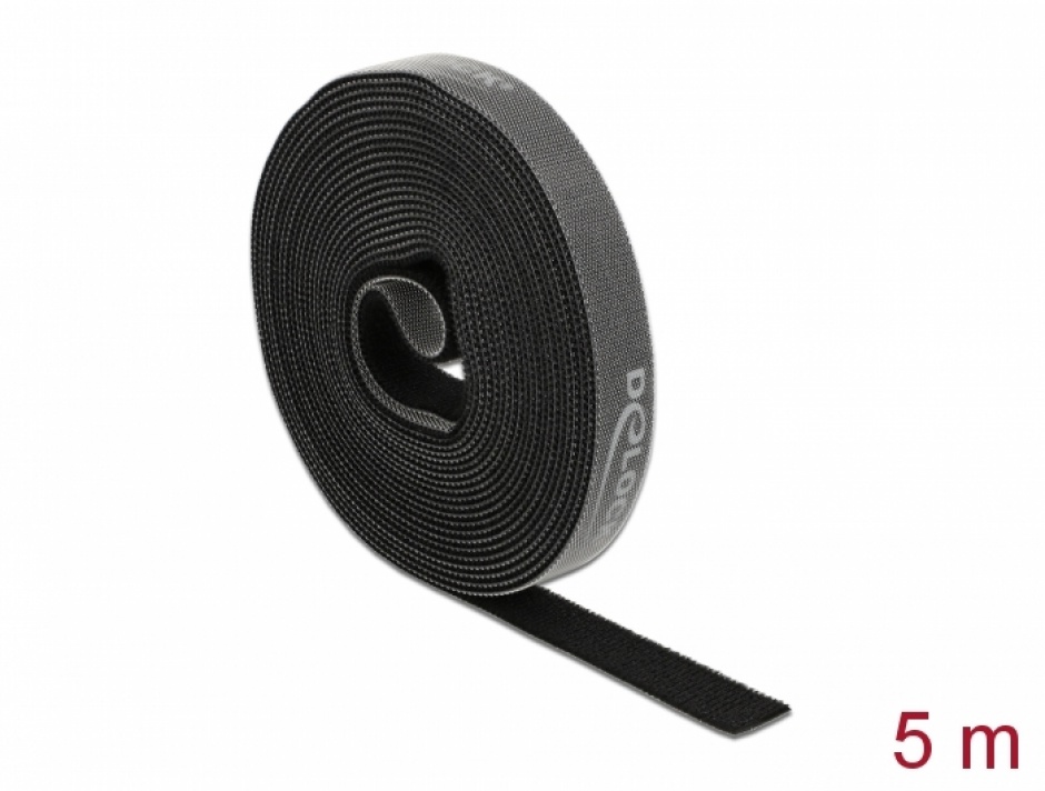 Rola Velcro Delock 5m, Organizare Cabluri