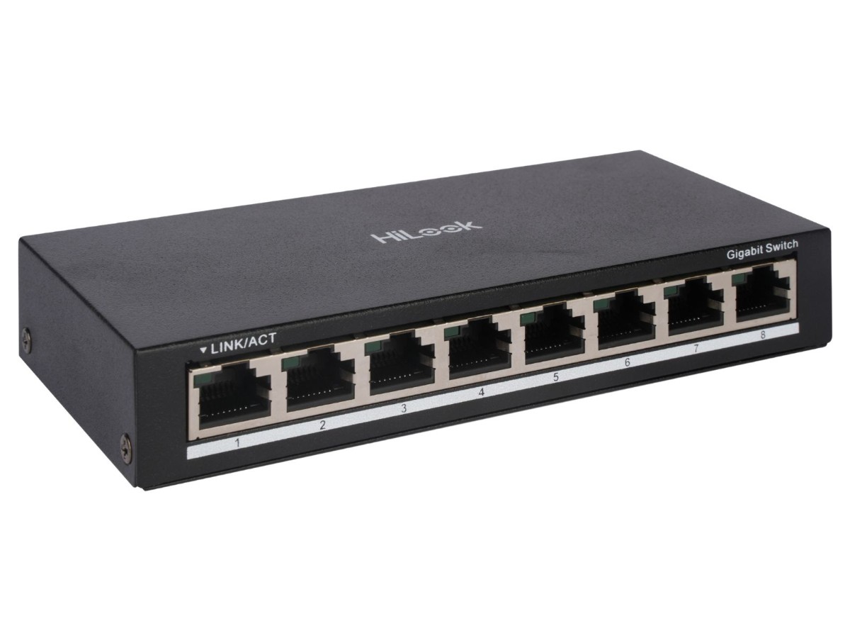 Switch HiLook NS-0508, 8 Porturi Gigabit, Fără Zgomot