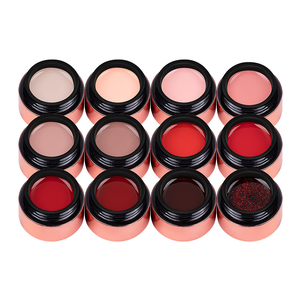 Set 12 Geluri UV LUXORISE Red-Hot Nudes