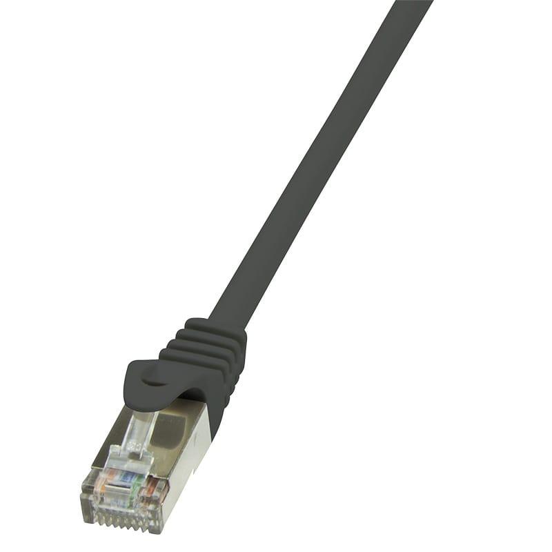 Patch Cord FTP Cat5e Logilink 0.5m Ecranat Negru - imagine 2