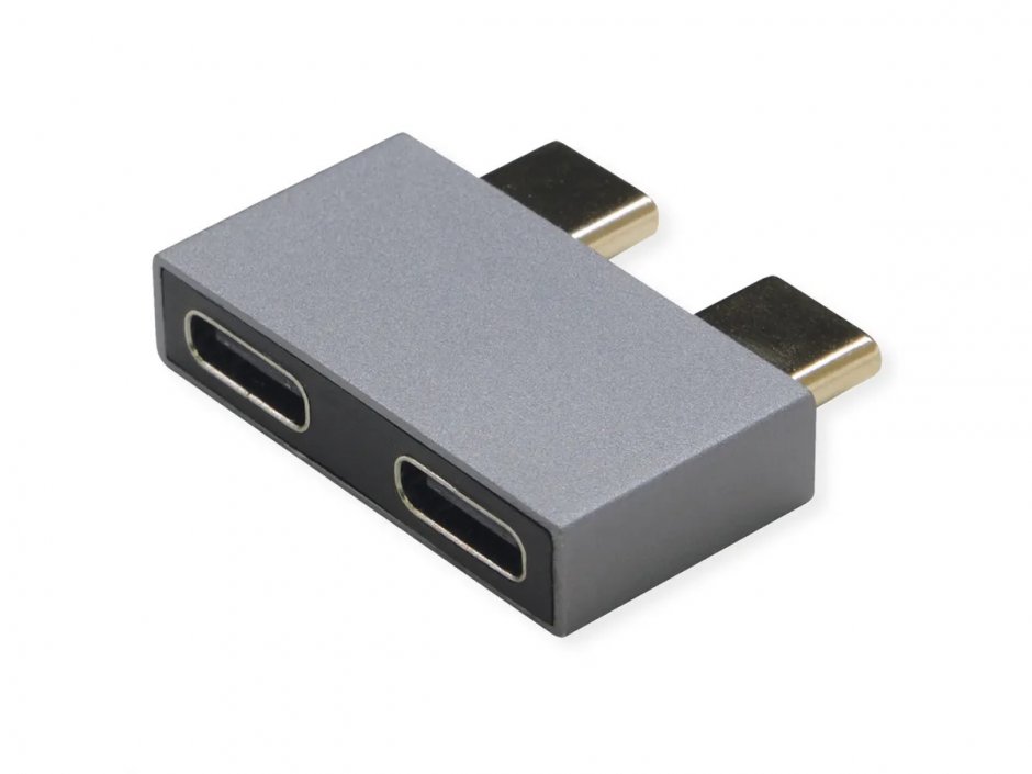 Adaptor USB 3.2 Gen2 Type-C la 2x Type-C Roline
