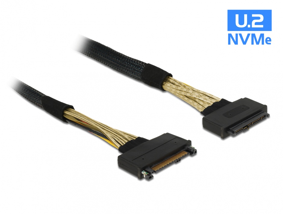 Cablu Prelungitor U.2 SFF-8639 0.5m Delock