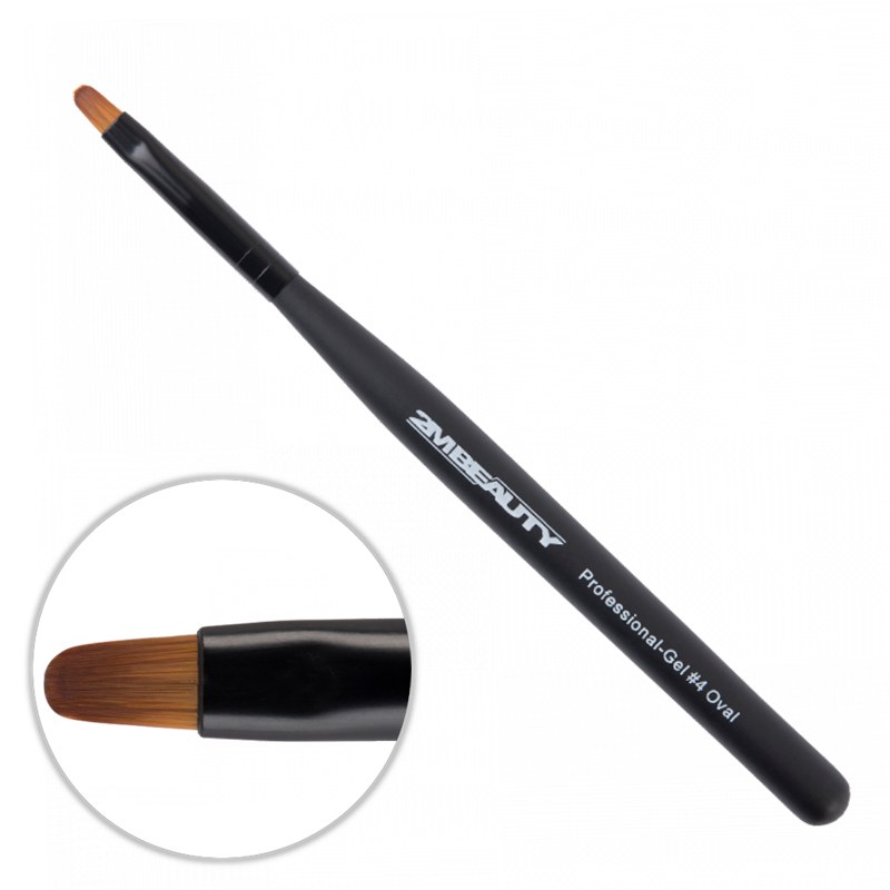 Pensula Gel 2M Black Beauty Oval Nr.4