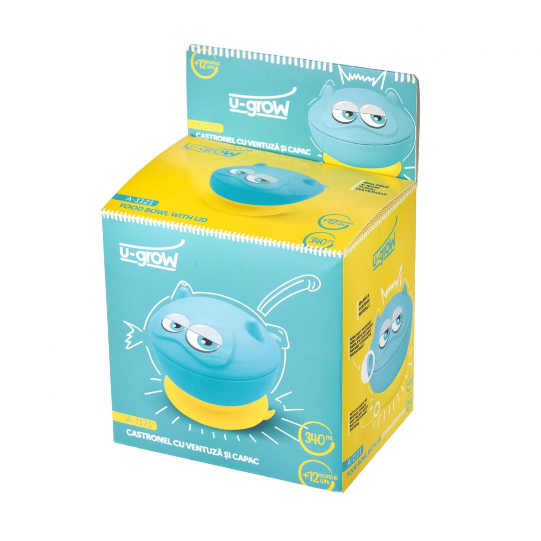 Bol cu Ventuză și Capac 340 ml U-Grow pentru Auto - imagine 3