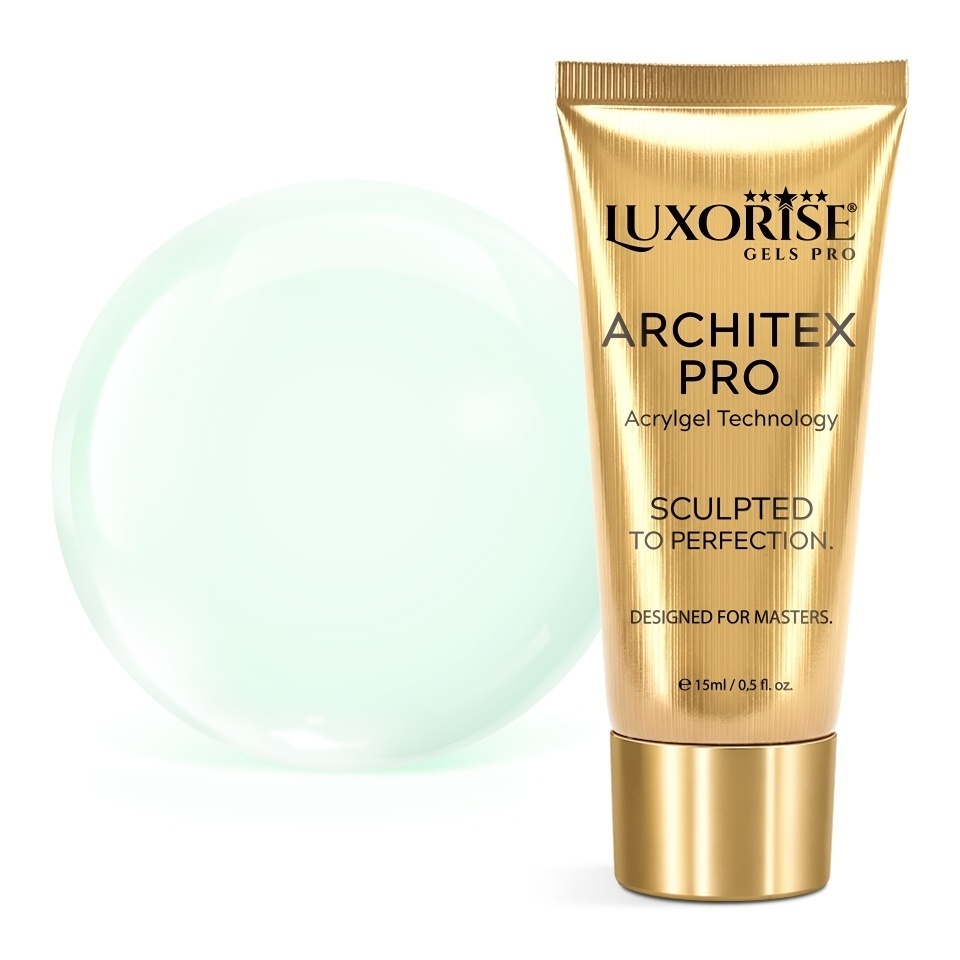 Polygel LUXORISE ARCHITEX PRO - Rare Sensations Collection, Matcha Pearl, 15ml