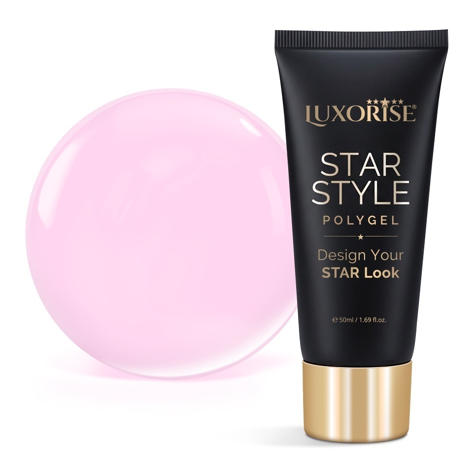 Polygel LUXORISE STAR STYLE - STAR PINK Collection, Pink Limelight, 50ml