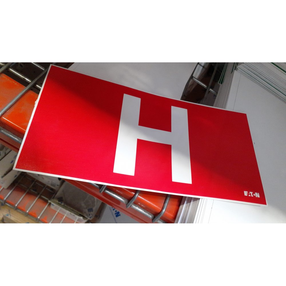 Pictograma Hidrant H Eaton, 20x10cm