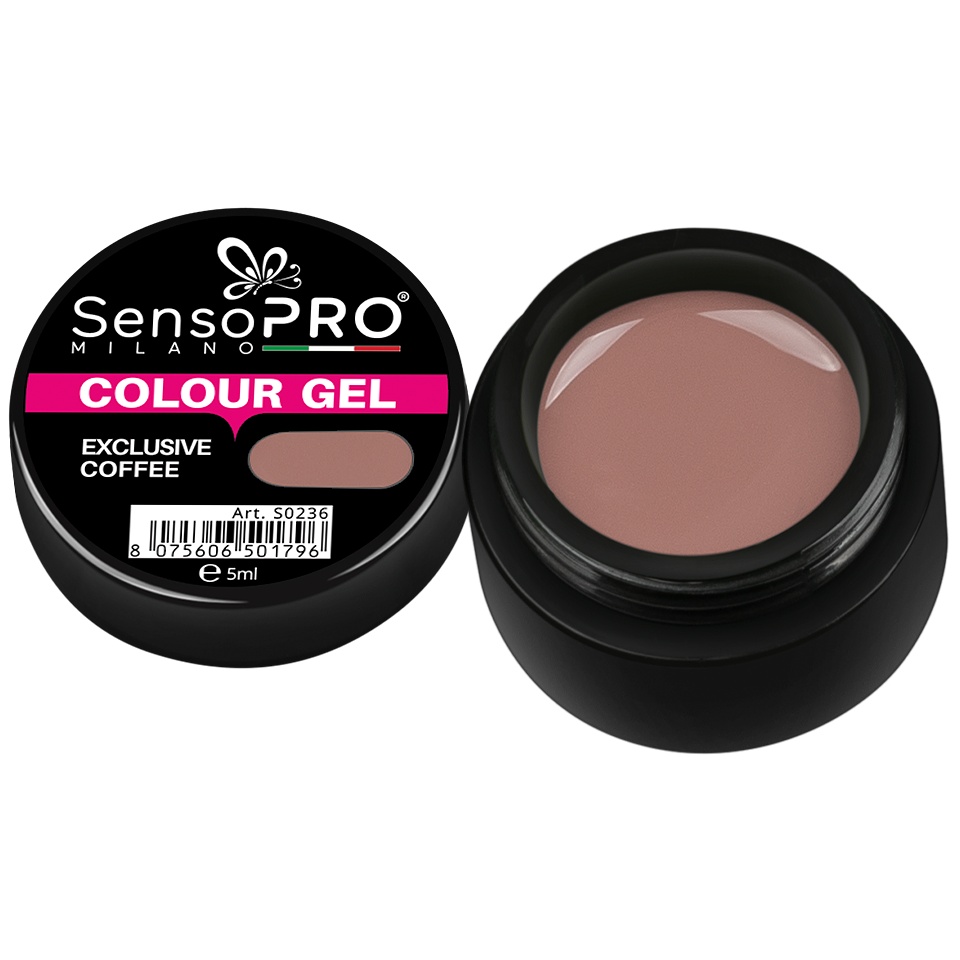 Gel UV Colorat Coffee 5ml SensoPRO Milano