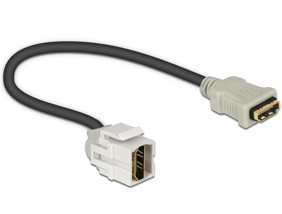 Modul Keystone HDMI Delock 250°, Alb