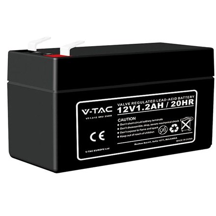 Acumulator Gel 12V 1.2Ah V-Tac Siguranță