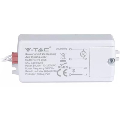 Senzor Usă V-Tac IP65, ON/OFF Automat