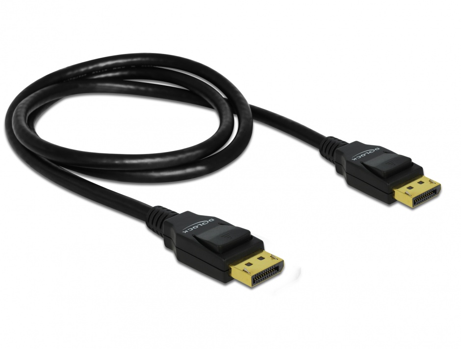 Cablu DisplayPort 1.2 4K, 1m, Negru, Delock