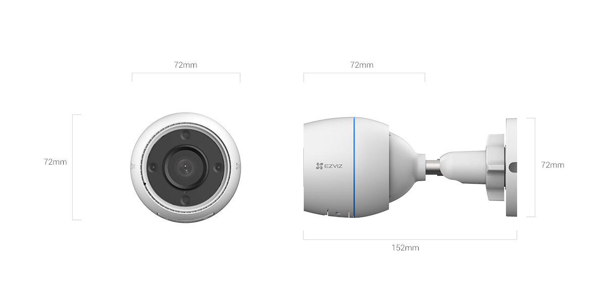 Camera Supraveghere WiFi EZVIZ H3 3MP - Viziune Nocturna Color