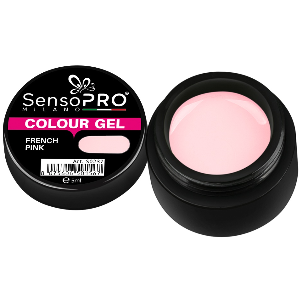 Gel UV French Pink 5ml SensoPRO Milano - Acoperire Premium