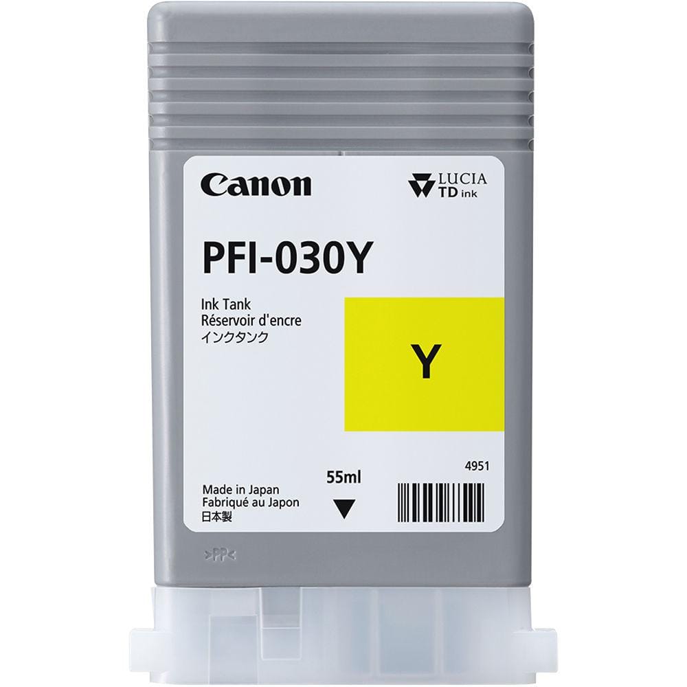 Cartus Original Canon PFI-030Y Galben 55ml pentru Plotter TA-20/TA-30 - imagine 2