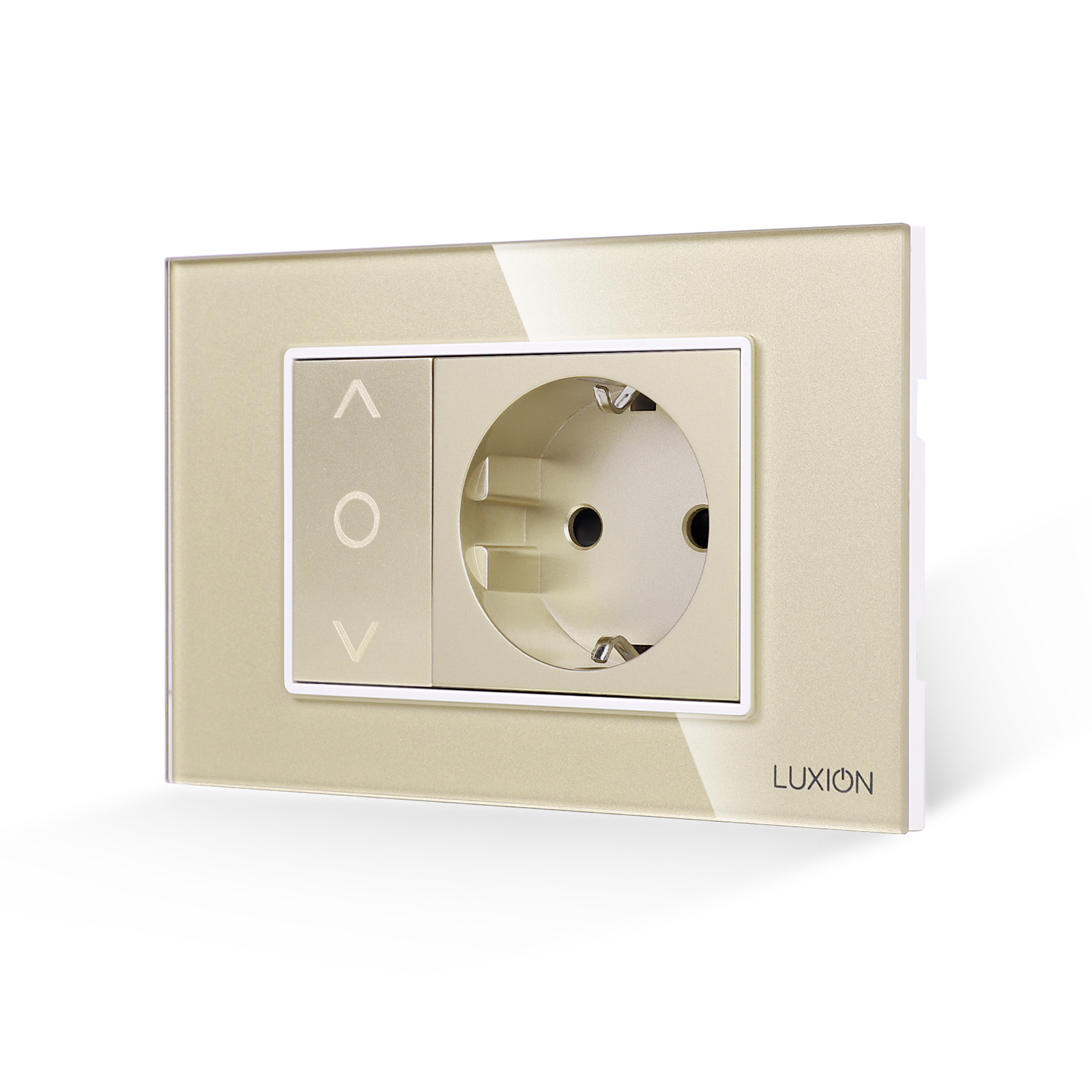Intrerupator Jaluzele + Priza LUXION cu Rama Sticla, IP44 - imagine 9