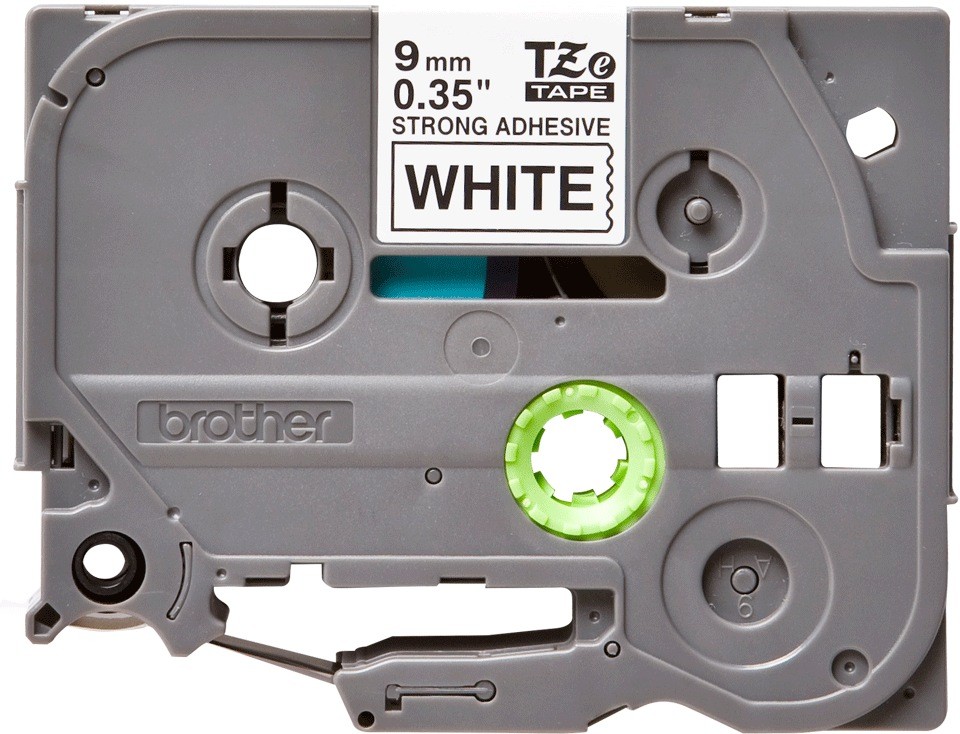 Banda Brother TZES221 9mm Alb-Negru - Etichete Durabile