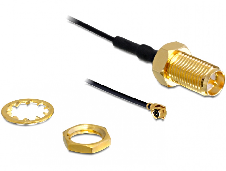 Adaptor RP-SMA la MHF4 Delock, 5cm