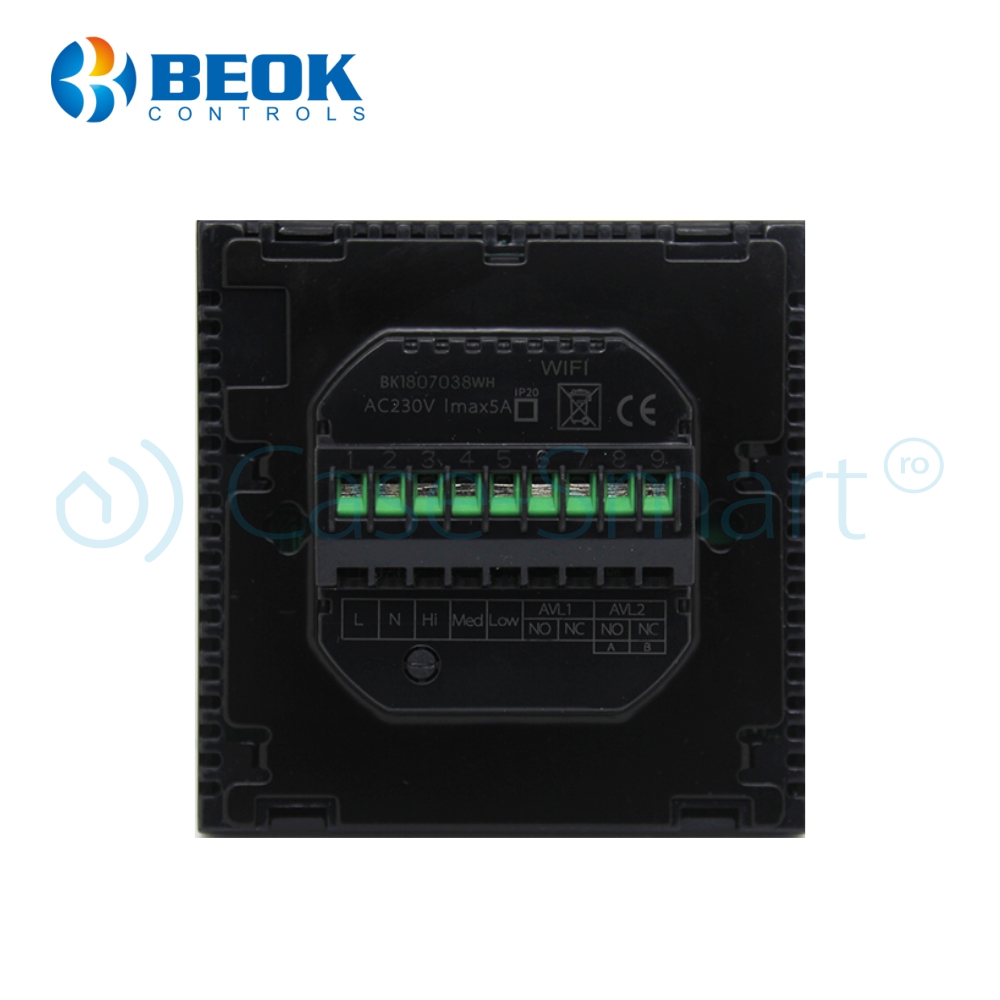 Termostat WiFi BeOk TGT70WIFI-AC2 Control Smartphone - imagine 3
