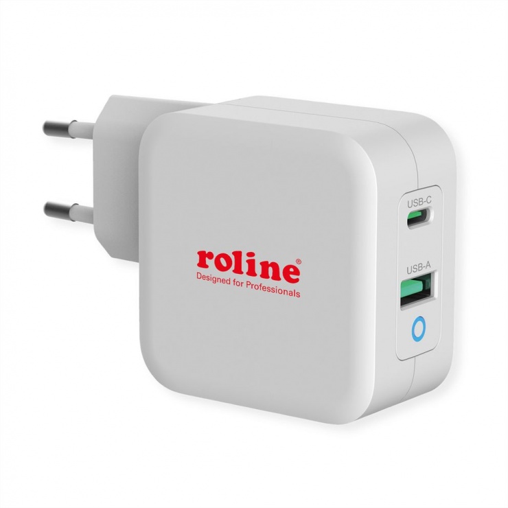 Încărcător Roline 65W USB-C PD și QC3.0