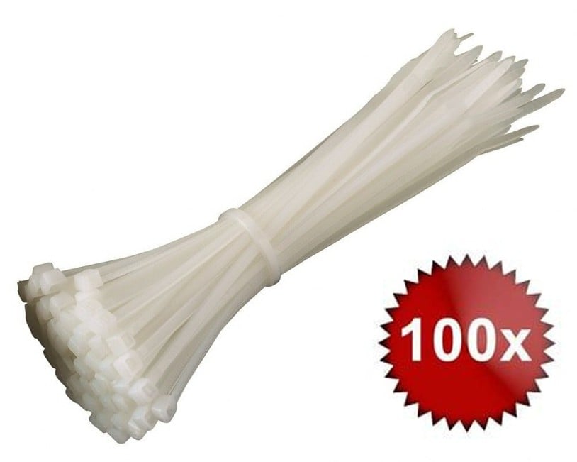 Set 100 Coliere V-Tac, Fixare Rezistentă Cabluri