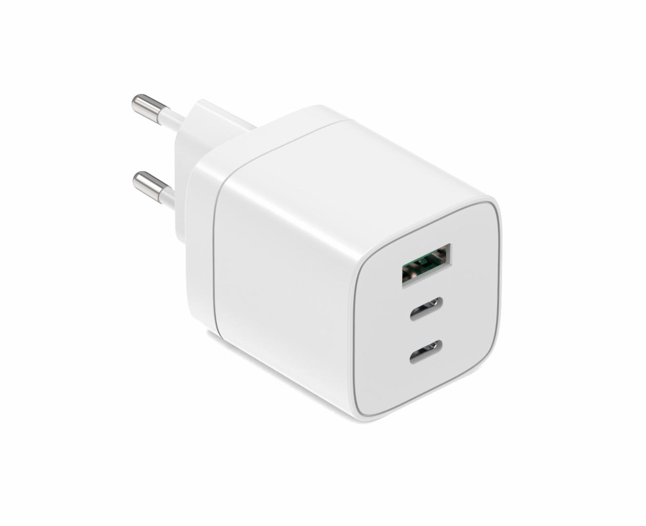 Încărcător Serioux USB-C 65W - 3 Porturi Rapid GaN